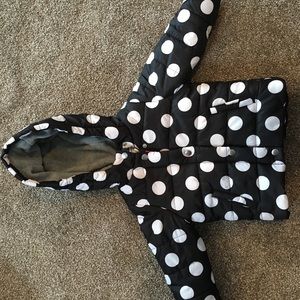 Perfect condition 2T polka dot coat
